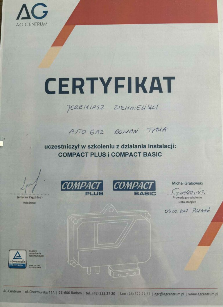 Certyfikat Compact