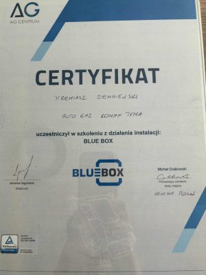 Certyfikat Blue Box